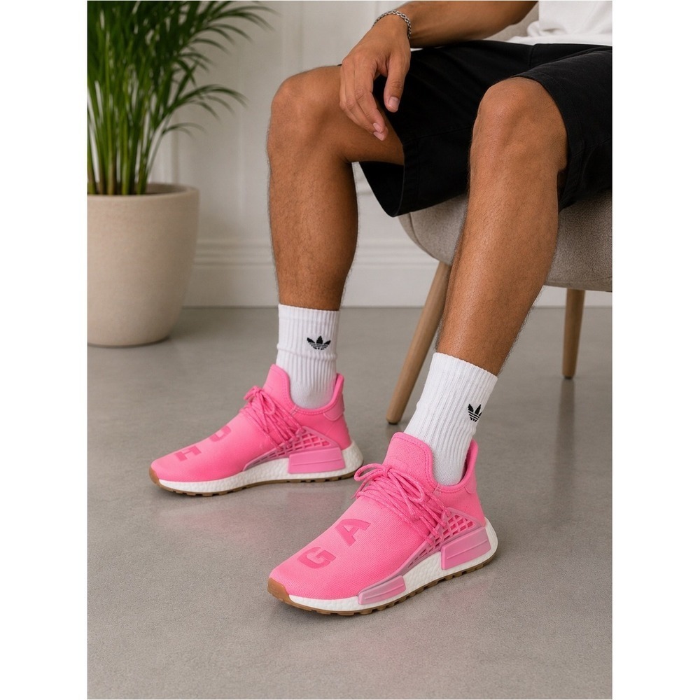 Adidas Pharrell Williams Human Race NMD Pink Sun Calm EG7740 Mens 8.5
